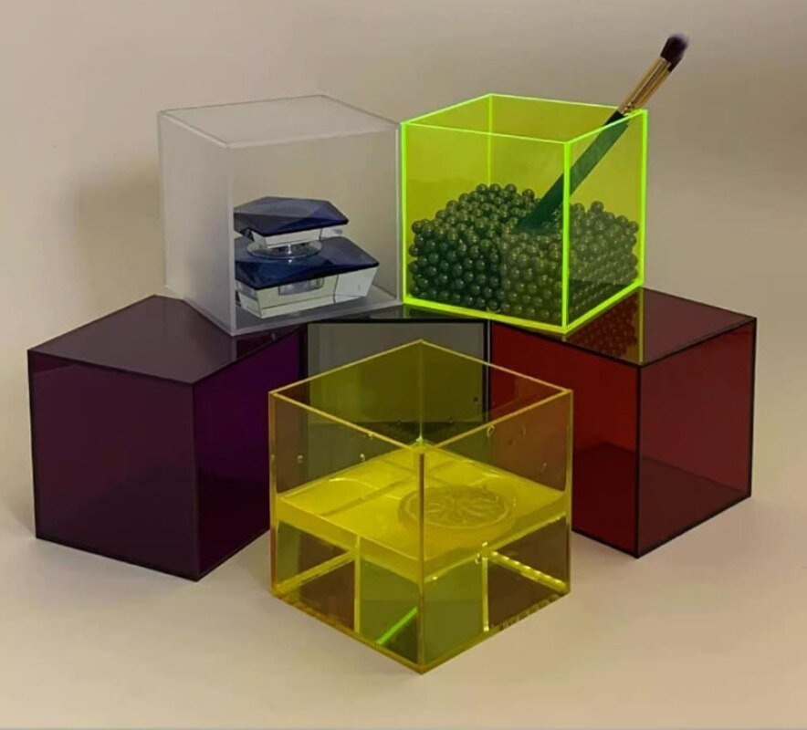Bunte Acryl Aufbewahrungsbox - Transparente Display Box