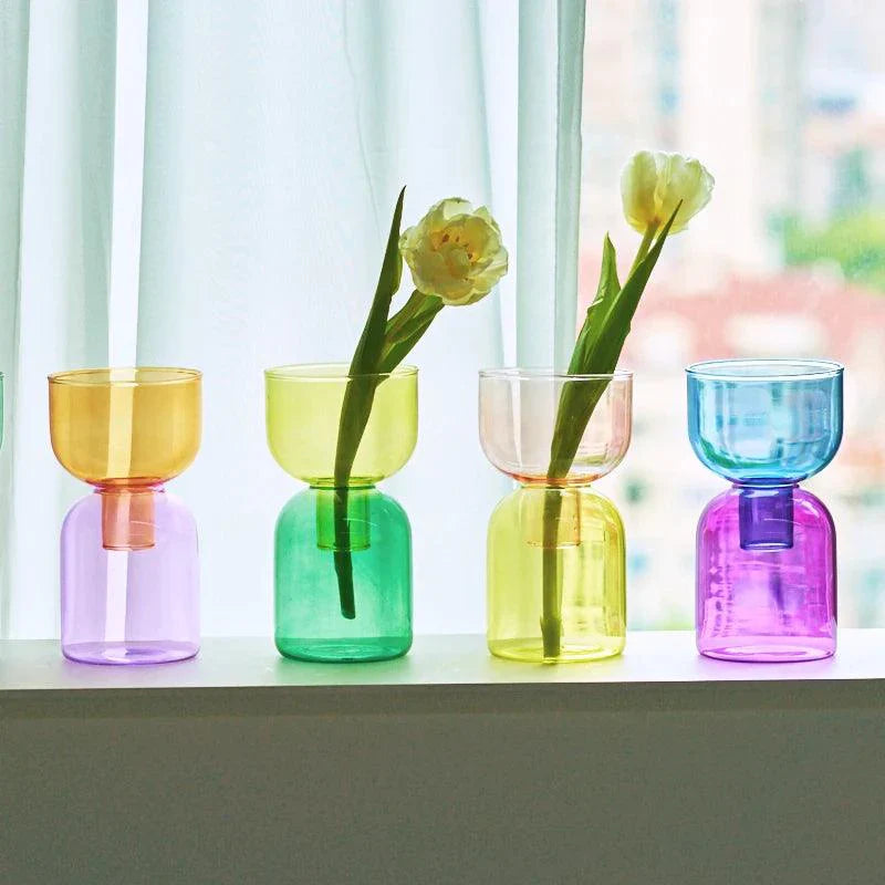 Glass Bodletop Zweiteilige Vase