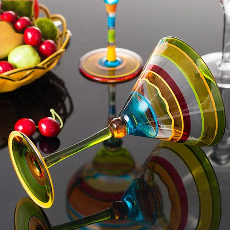 Farbenfrohes Margarita-Cocktailglas