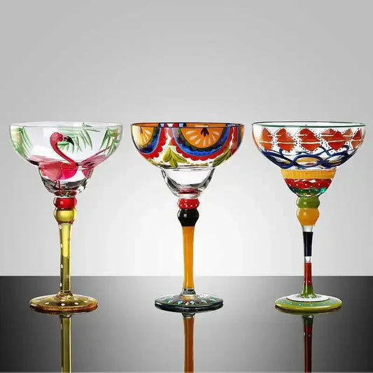 Farbenfrohes Margarita-Cocktailglas