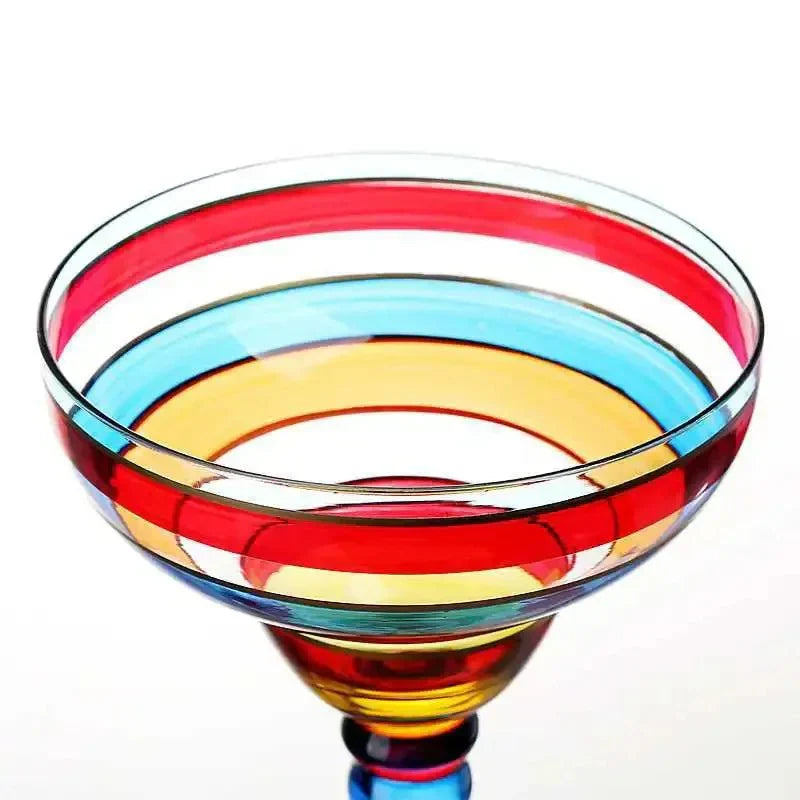 Farbenfrohes Margarita-Cocktailglas