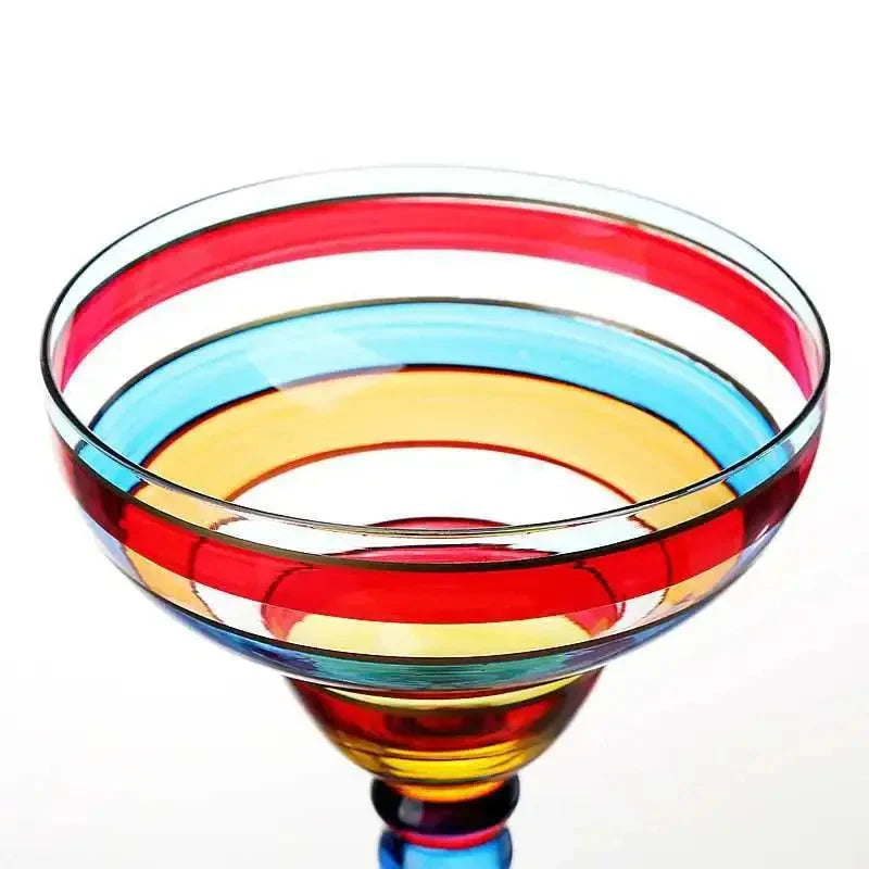 Bunte Margarita Cocktailglas