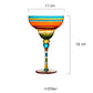 Farbenfrohes Margarita-Cocktailglas