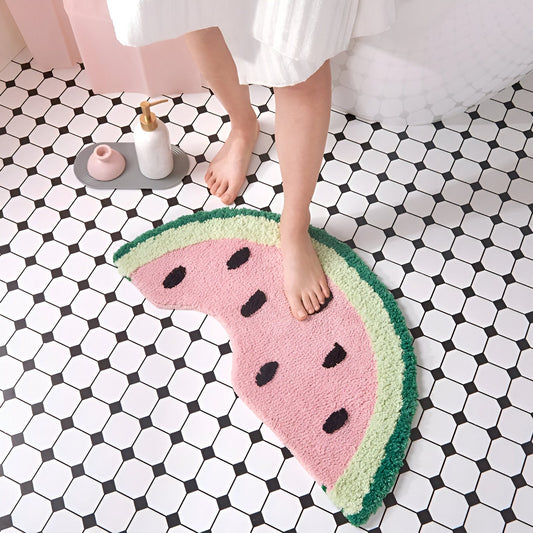 Frendorf | MeloMat - Raffiniertes Design Wassermelonen-Scheibe Badmatte