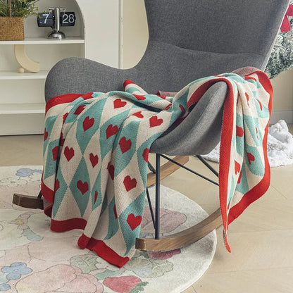Bequeme & Gemütliche Herzen Sofa Decke