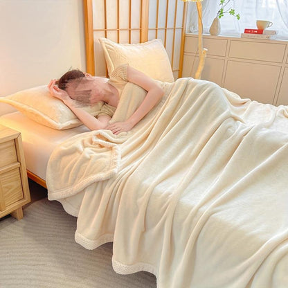 Frendorf | Genießen Sie die Wärme auf dem Sofa mit dieser korallenfarbenen Decke
