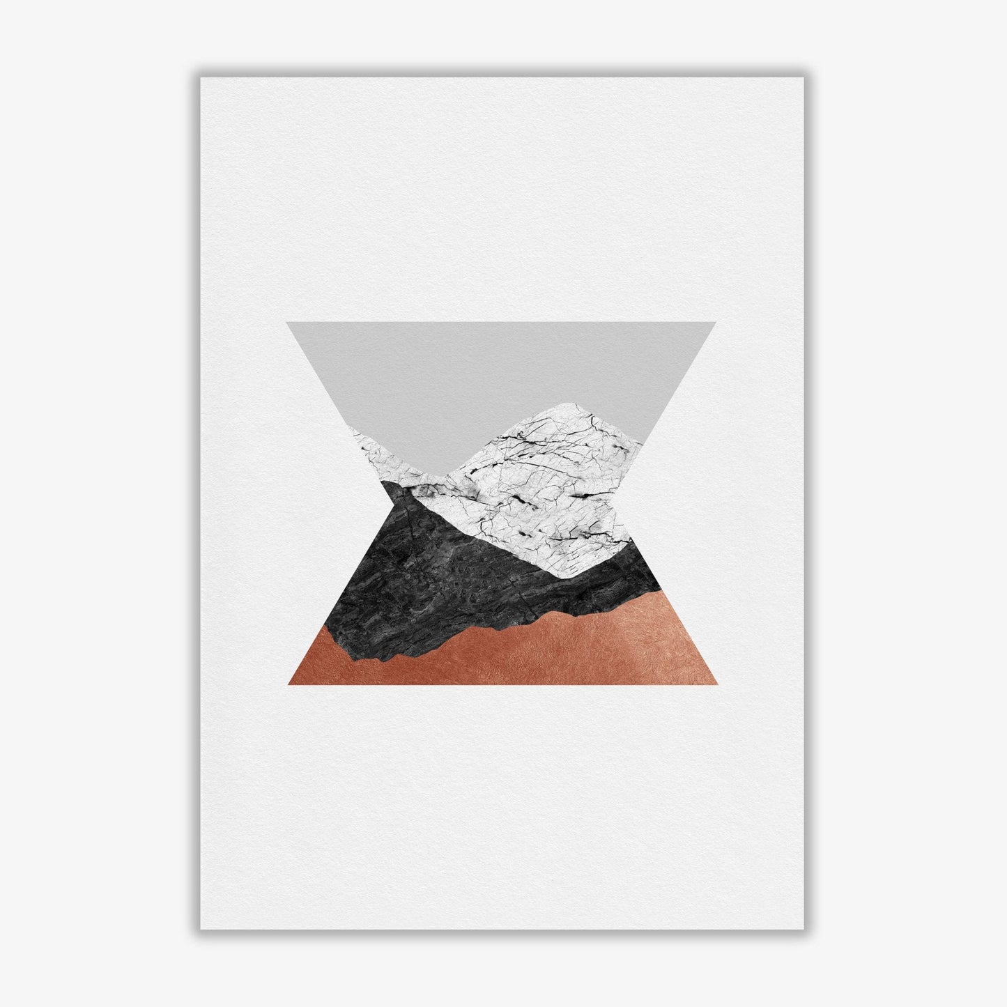 Kupfer Geometrisch IV Druck