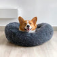 Runder Plüsch Beruhigender Donut Hundebett für kleine bis große Hunde