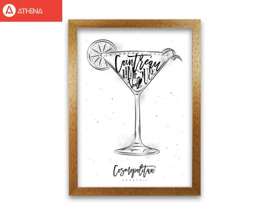 Cosmopolitan Cocktail Moderner Druck, Rahmendes Küchenkunt Wandkunst