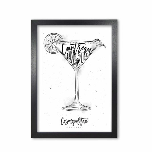 Cosmopolitan Cocktail Moderner Druck, Rahmendes Küchenkunt Wandkunst
