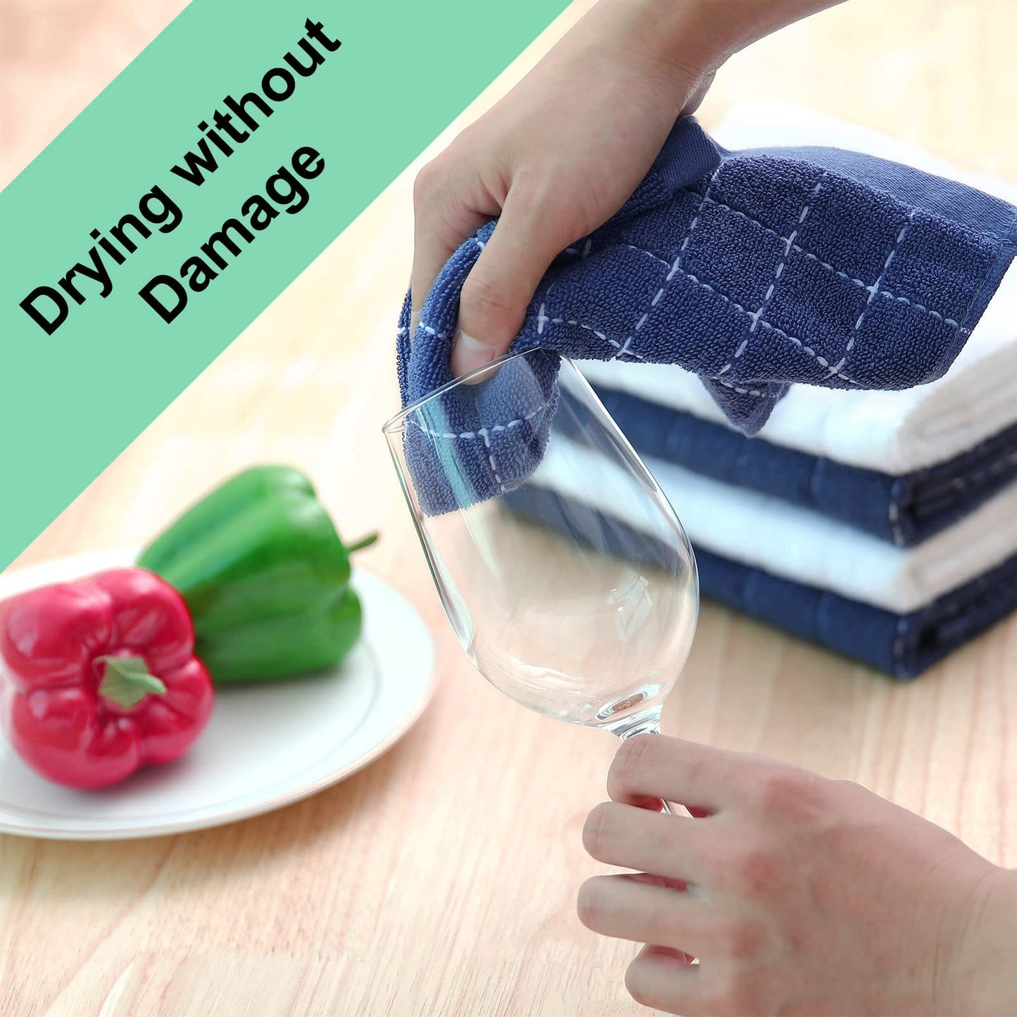 Frendorf | Baumwolle Geschirrtuch Zuhause Ultraweich Und Saugfähig Küchentuch