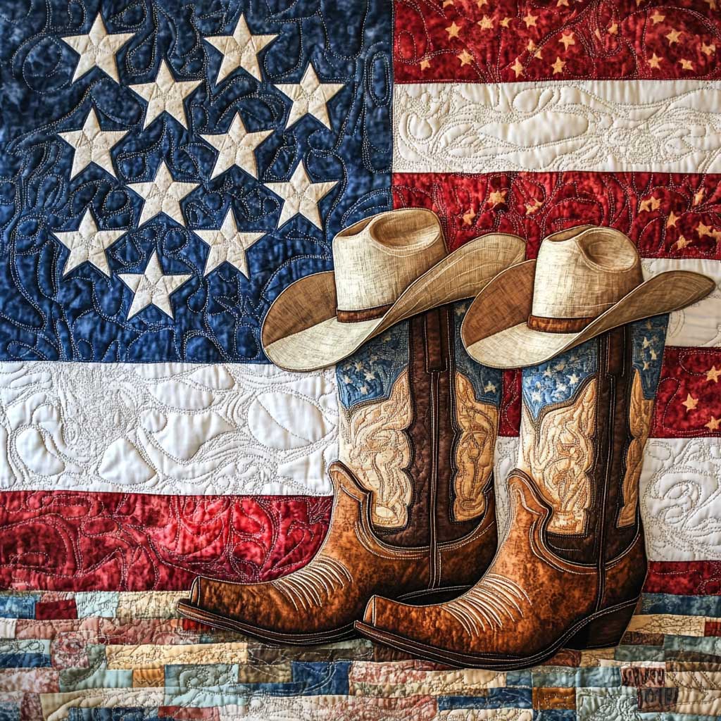 Cowboy Love America Quilt