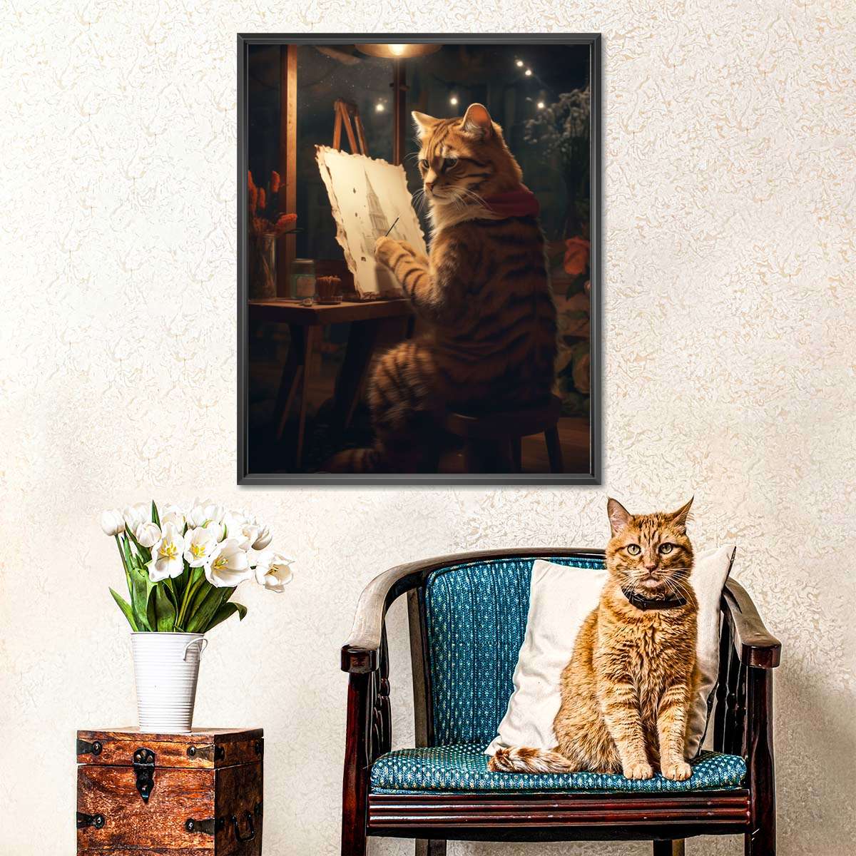 Frendorf | Maler Künstler Katze Wandkunst