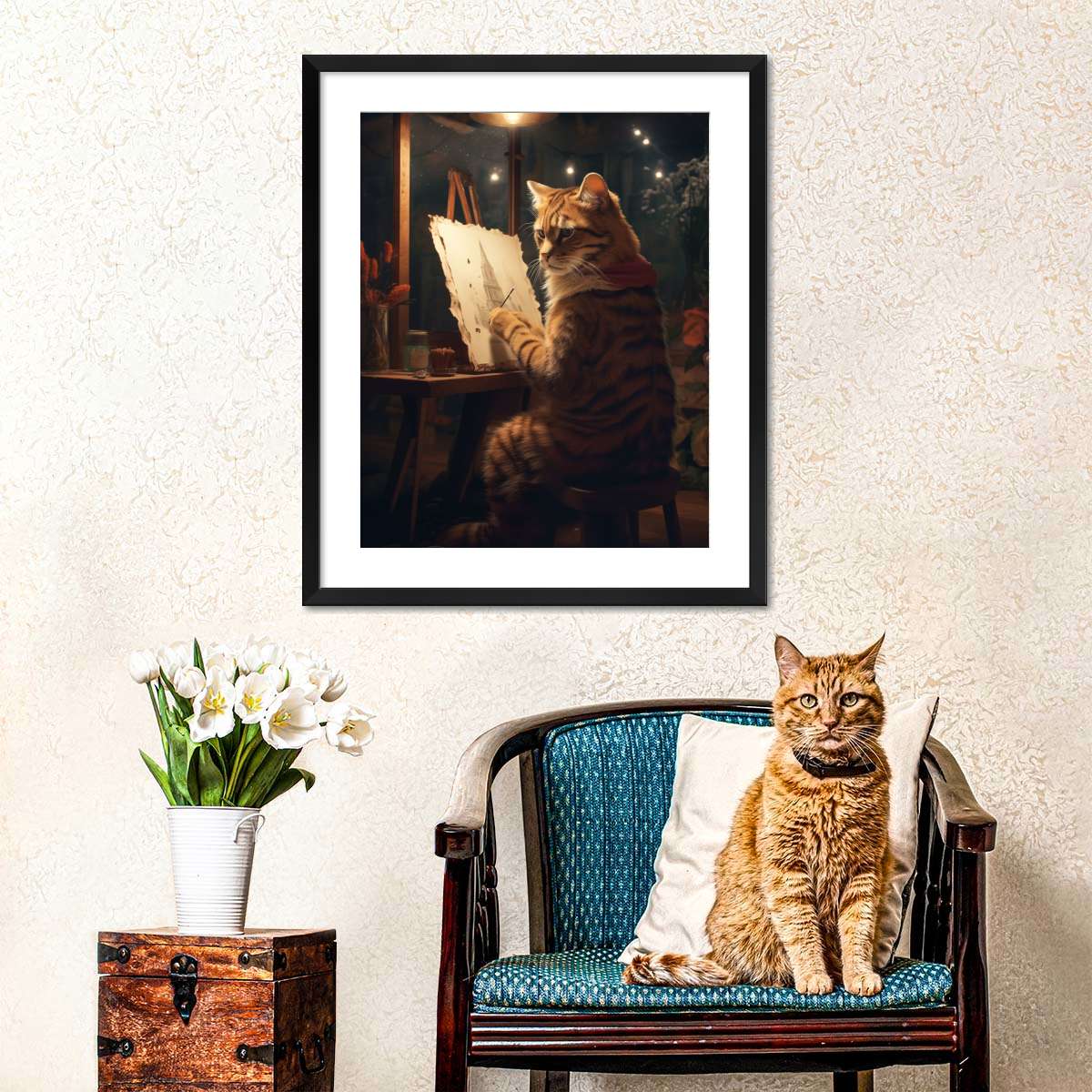 Frendorf | Maler Künstler Katze Wandkunst