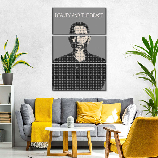 Frendorf | Die Schöne und das Biest Poster Musik Minimalistische Wandkunst