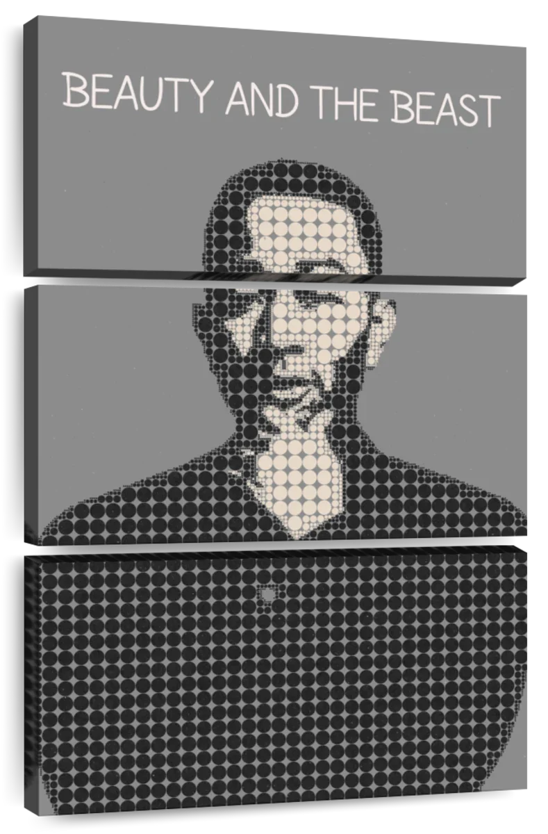 Frendorf | Die Schöne und das Biest Poster Musik Minimalistische Wandkunst