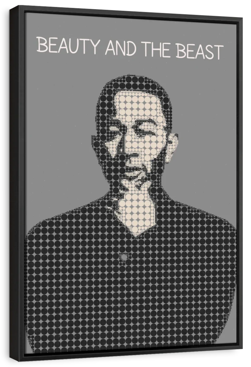 Frendorf | Die Schöne und das Biest Poster Musik Minimalistische Wandkunst