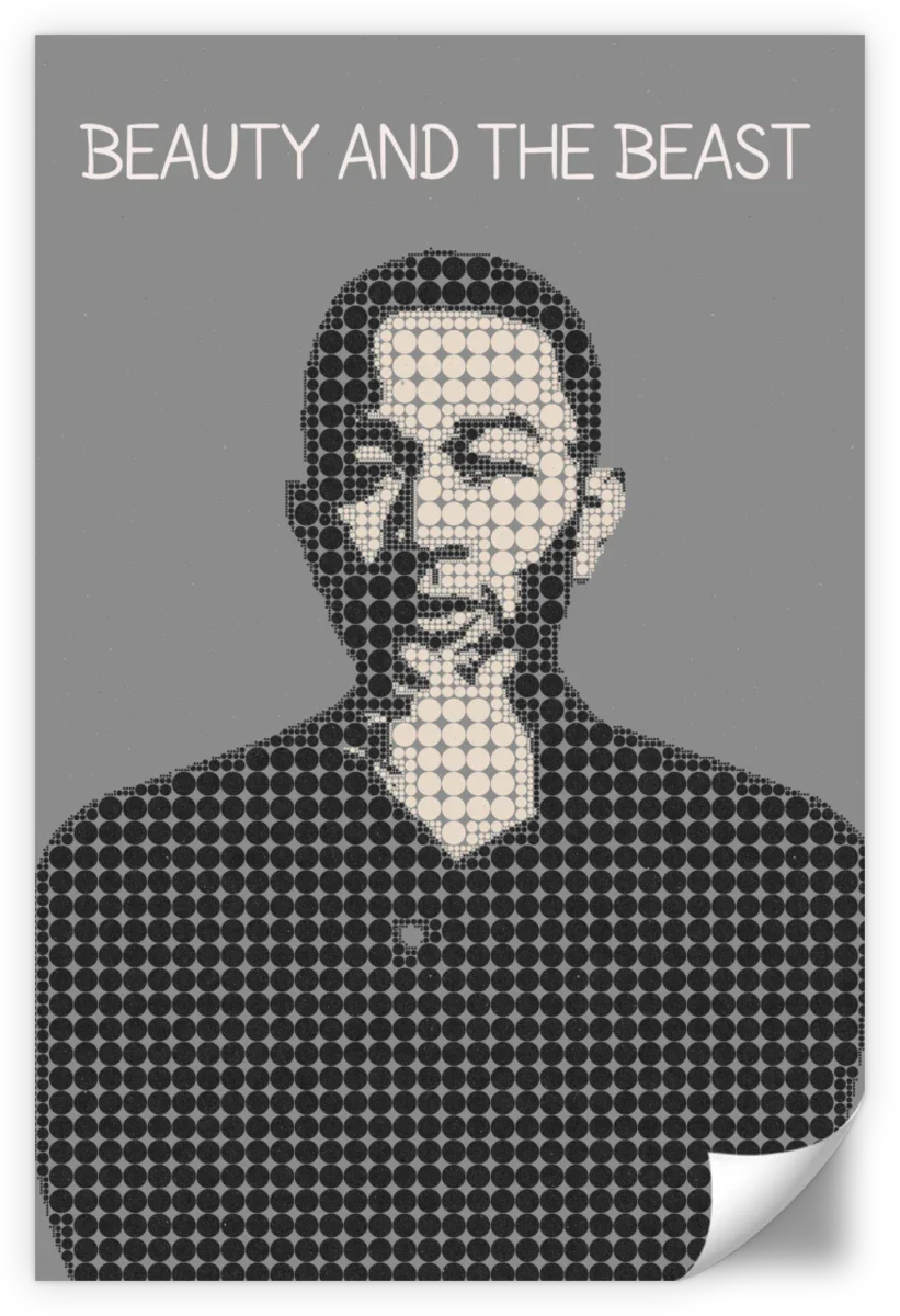 Frendorf | Die Schöne und das Biest Poster Musik Minimalistische Wandkunst