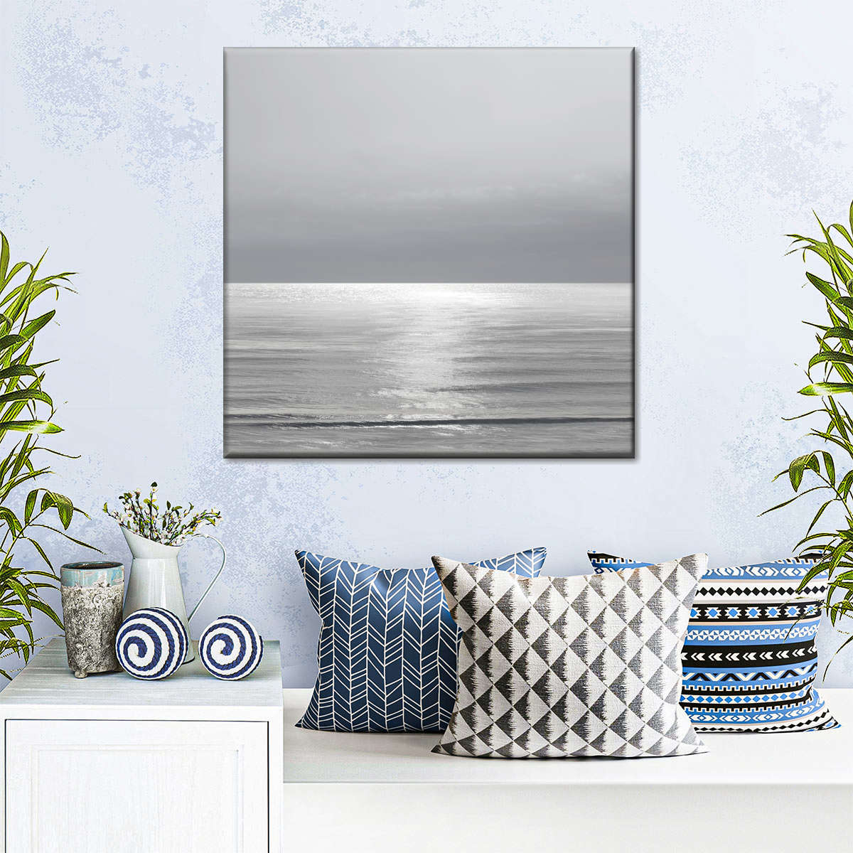 Frendorf | Moonlit Ocean Gray II Wandkunst