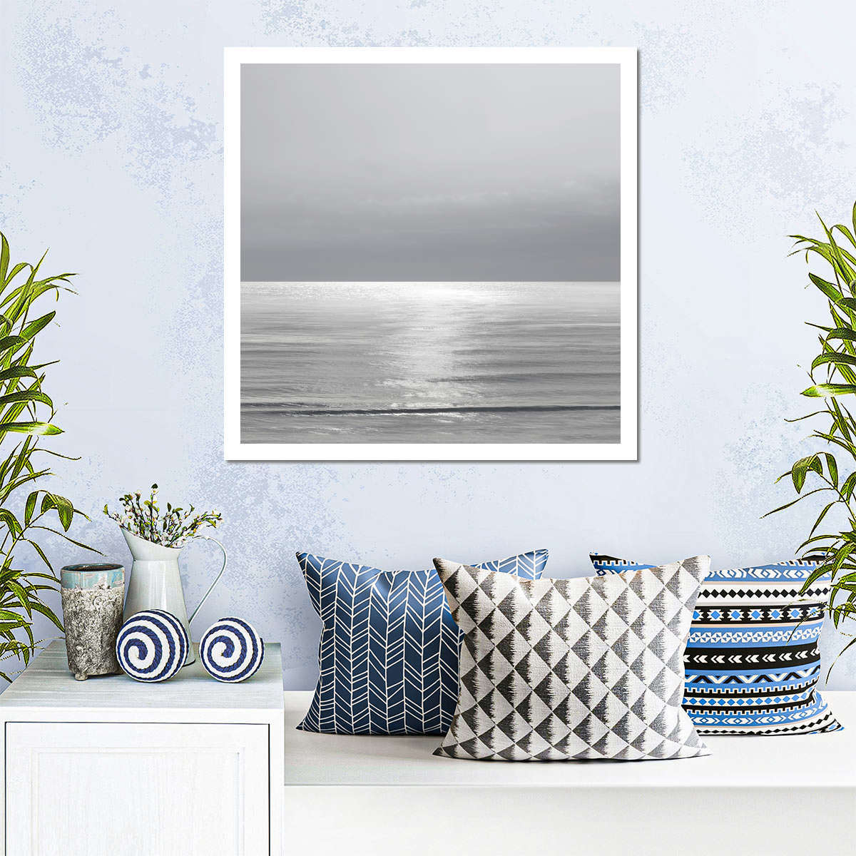 Frendorf | Moonlit Ocean Gray II Wandkunst
