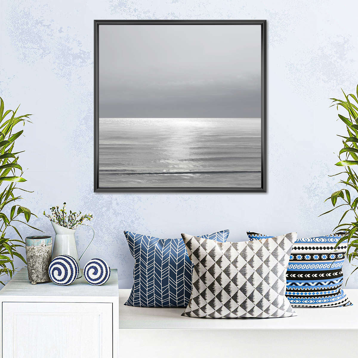 Frendorf | Moonlit Ocean Gray II Wandkunst