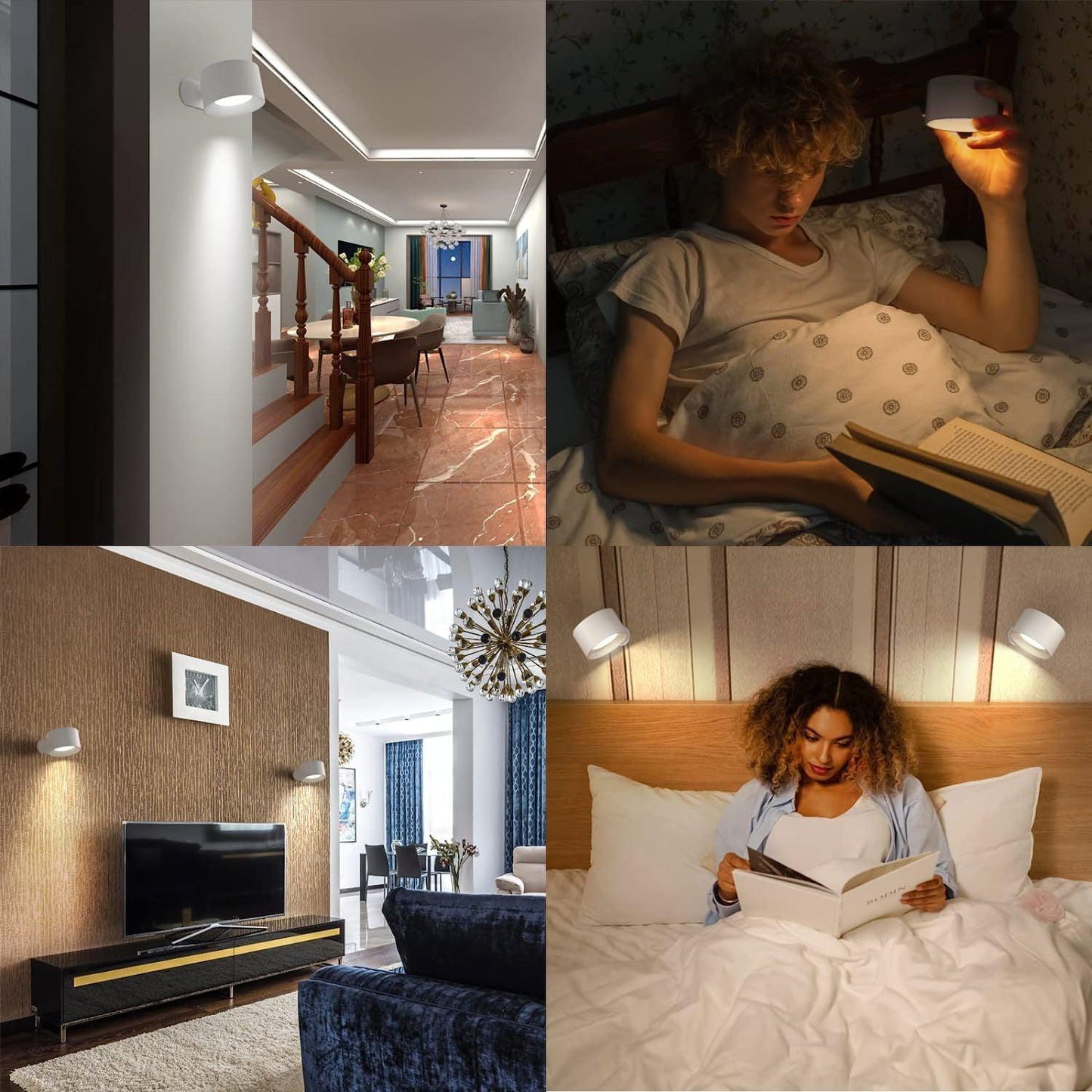Frendorf | Moderne LED Wandleuchte Ohne Kabel