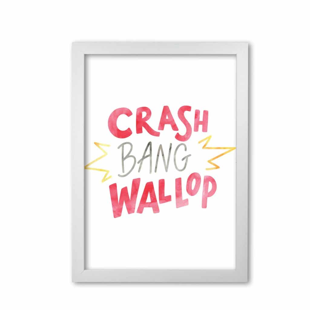 Crash Bang Wallop Aquarell Moderner Druck