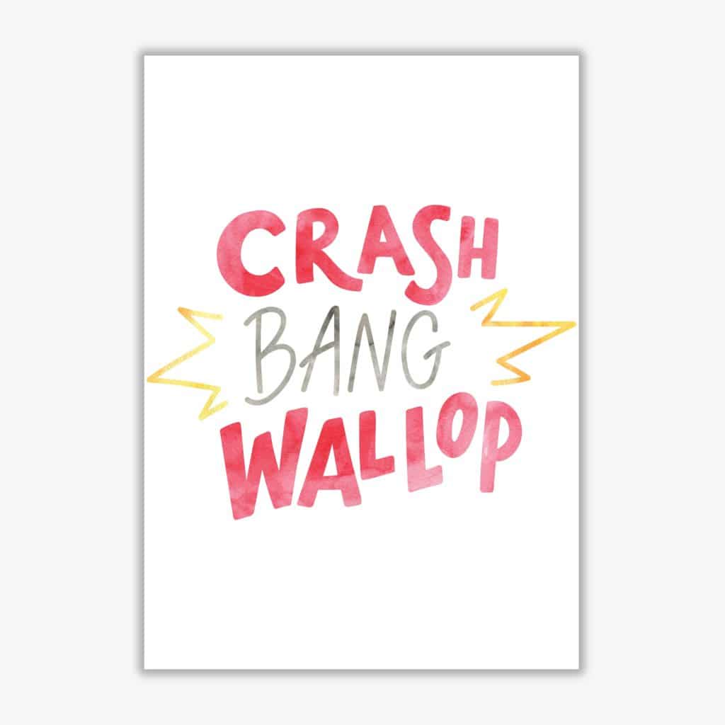 Crash Bang Wallop Aquarell Moderner Druck