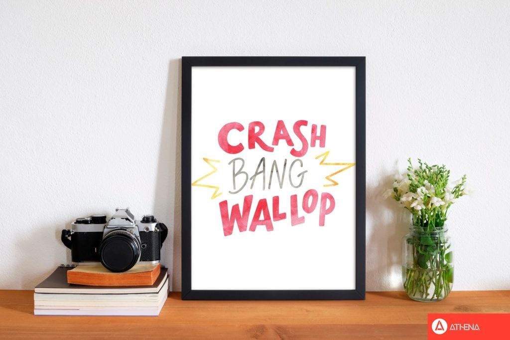 Crash Bang Wallop Aquarell Moderner Druck