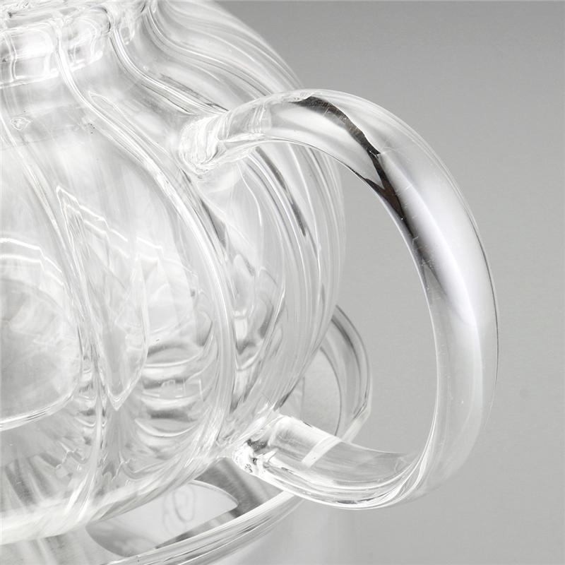 Kristallklar Glas Teekannen Set