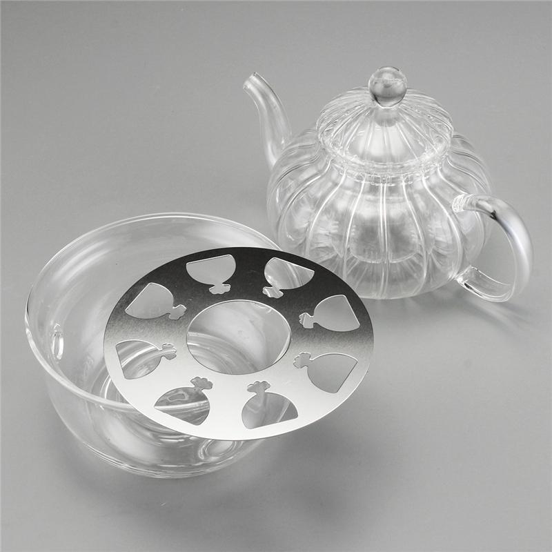 Kristallklar Glas Teekannen Set
