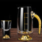 Kristall Likör Spirituosen Schnapsglas Box Gold Dickboden Weingläser
