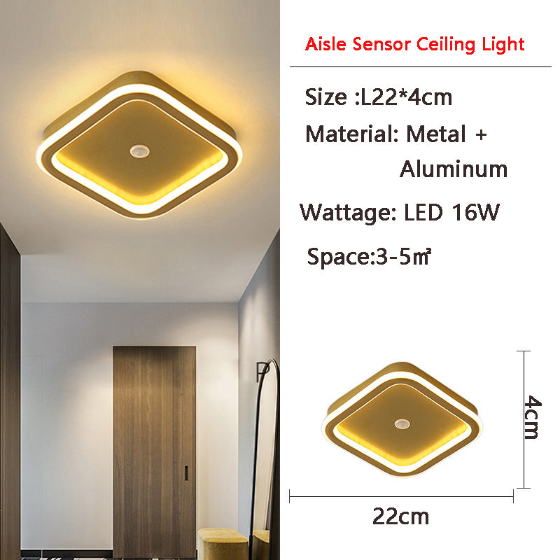 Frendorf | MotionGlide PIR-Bewegungssensor LED Deckenleuchte | Intelligente Beleuchtung | Energieeffizient | Perfekt für Flur & Badezimmer