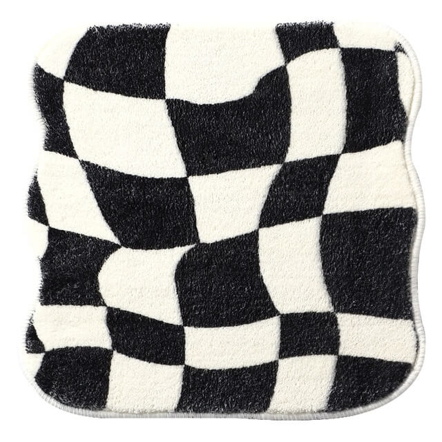 Curvy Checker Mini Getufteter Teppich