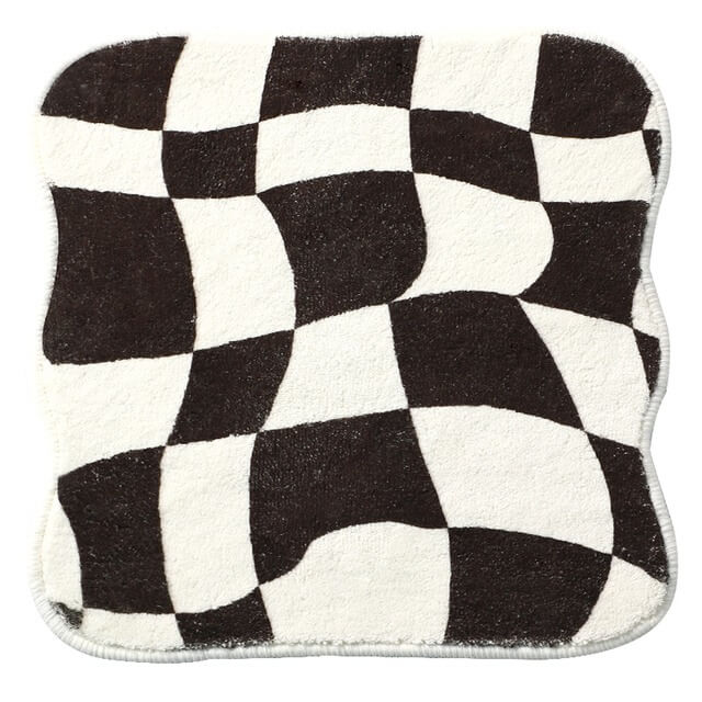 Curvy Checker Mini Getufteter Teppich