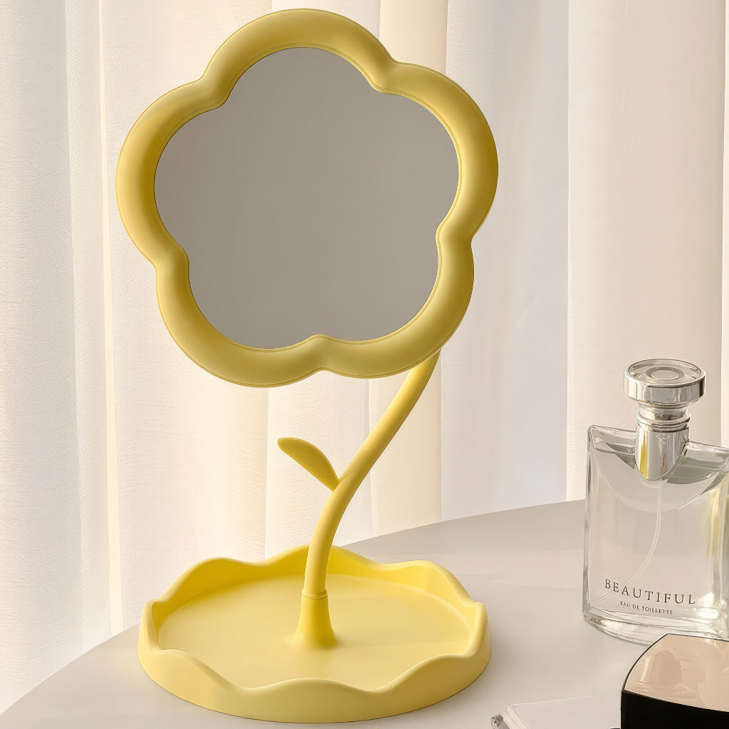 Blumenförmiger Schminkspiegel