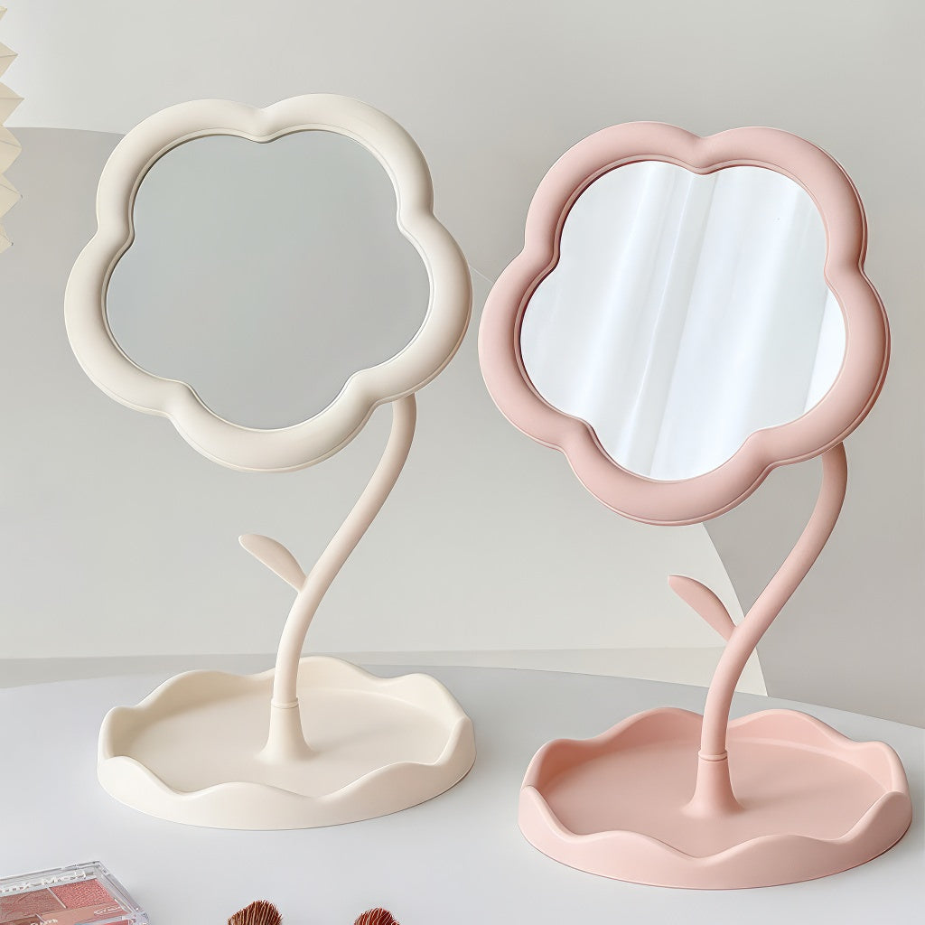 Blumenförmiger Schminkspiegel