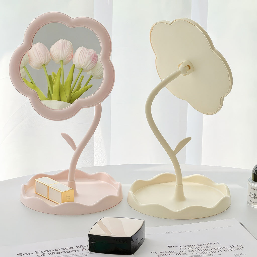 Blumenförmiger Schminkspiegel
