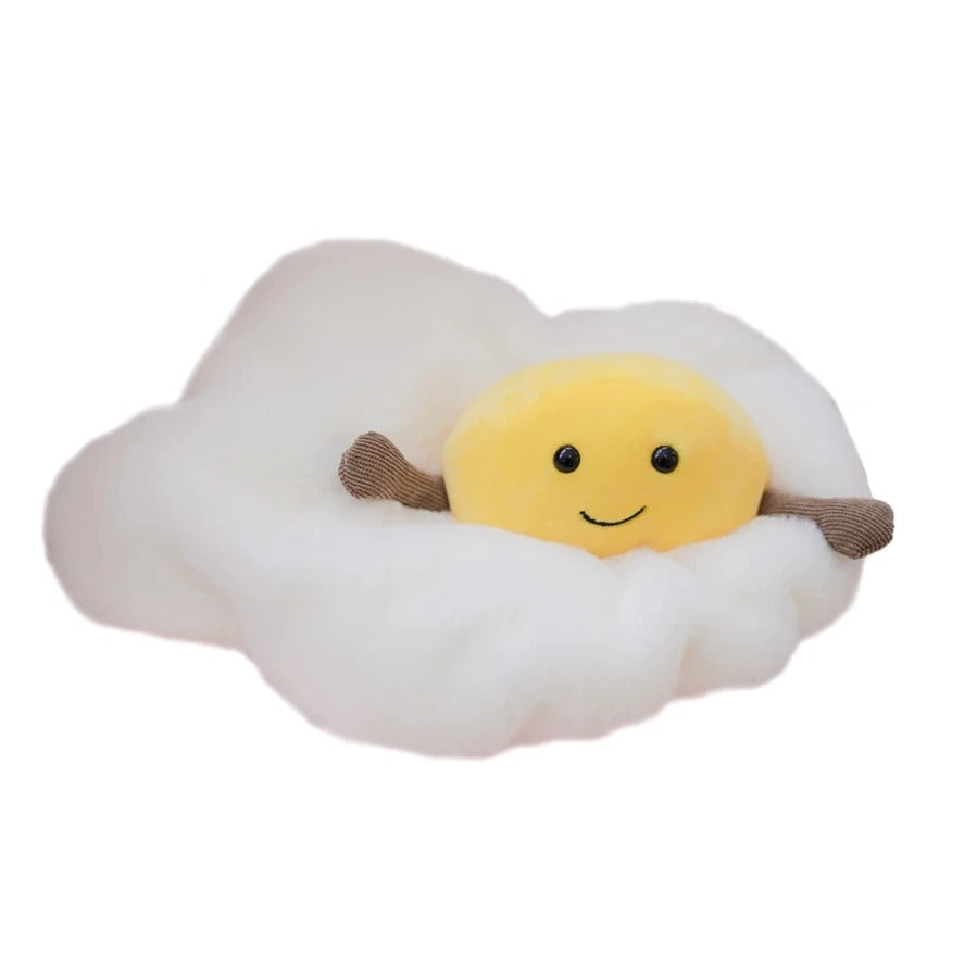 Frendorf | EggBuddies Spiegelei Plüschspielzeug | Weiches Kuscheltier | Lustiges Design für Kinder und Erwachsene