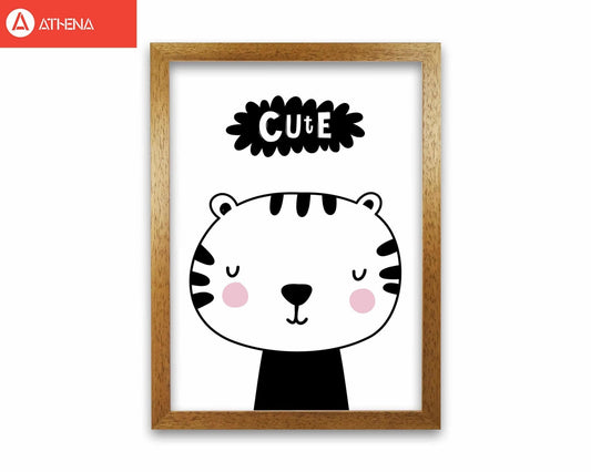 Niedliches Scandi Tiger modernes Druck Tier Kunstdruck