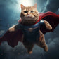 Frendorf | Hübsche Superman Katze Wandkunst