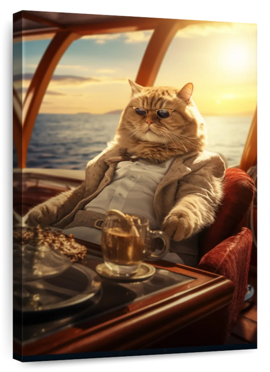 Frendorf | Reiche Orange Tabby Katze Wandkunst