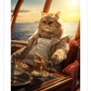 Frendorf | Reiche Orange Tabby Katze Wandkunst