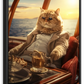 Frendorf | Reiche Orange Tabby Katze Wandkunst