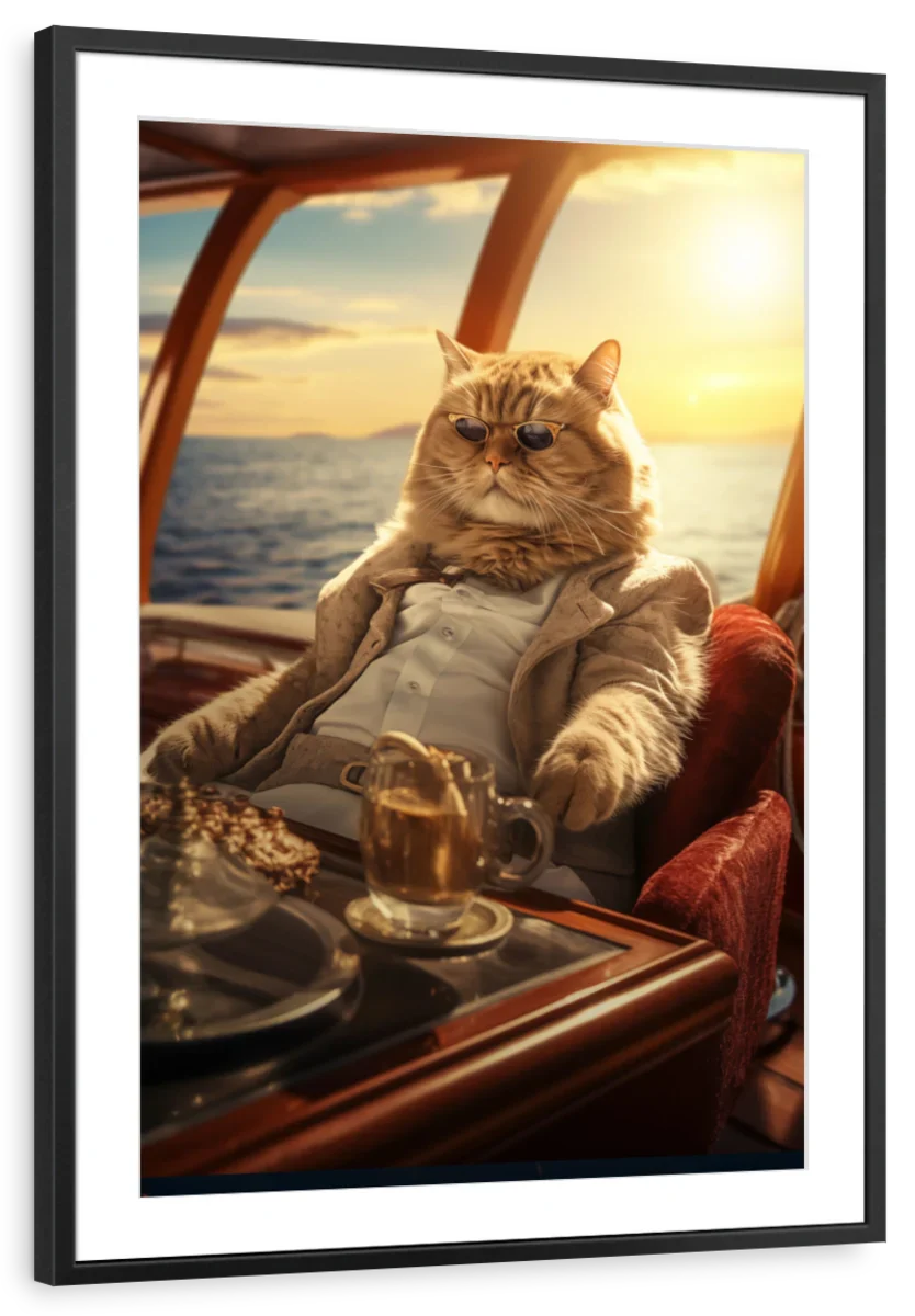 Frendorf | Reiche Orange Tabby Katze Wandkunst