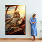 Frendorf | Reiche Orange Tabby Katze Wandkunst