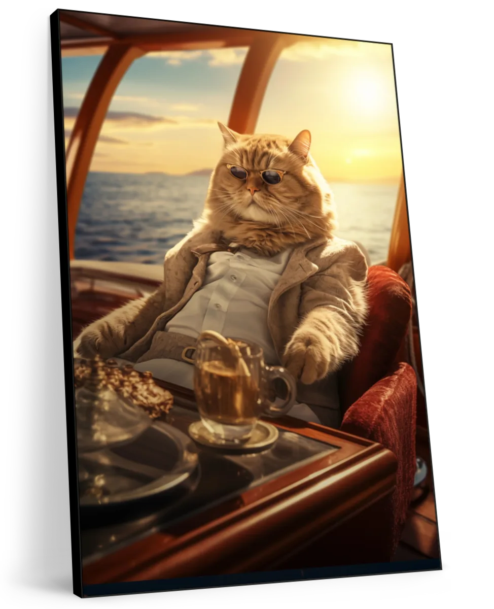 Frendorf | Reiche Orange Tabby Katze Wandkunst