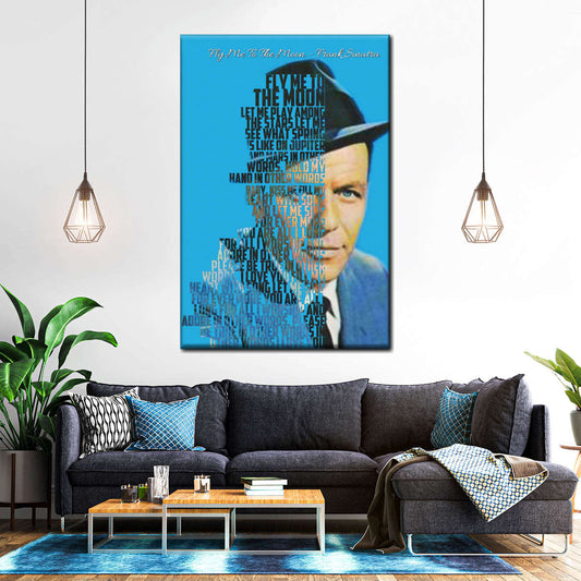 Frendorf | Fly Me To The Moon - Frank Sinatra Wandkunst