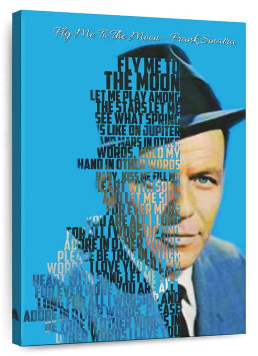Frendorf | Fly Me To The Moon - Frank Sinatra Wandkunst