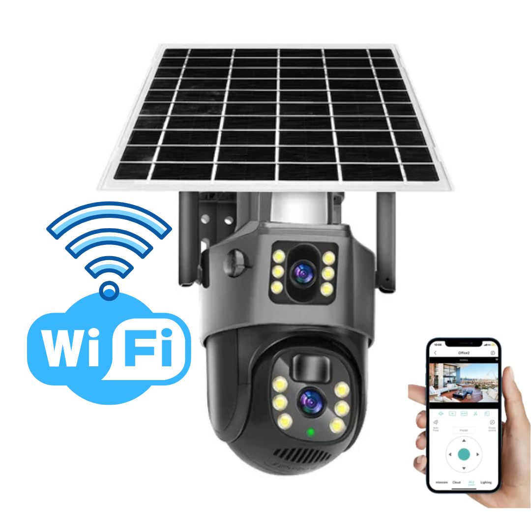 Frendorf | DualGuard Solar 4K – Drahtlose 4K Sicherheitskamera mit Solarpanel und 4G